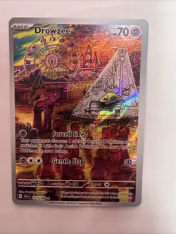 Pokemon TCG Drowzee Scarlet & Violet Base Set Holo Illustration Card 210/198 - Image 1