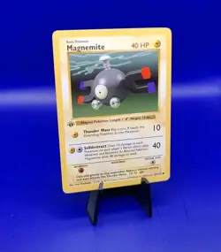 Magnemite 52/102 1st Edition Shadowless Base Set Pokemon Card TCG WOTC 1999 NM - Image 2