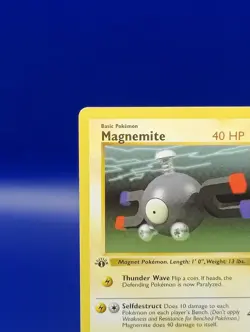 Magnemite 52/102 1st Edition Shadowless Base Set Pokemon Card TCG WOTC 1999 NM - Image 4