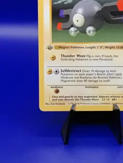 Magnemite 52/102 1st Edition Shadowless Base Set Pokemon Card TCG WOTC 1999 NM - Image 5