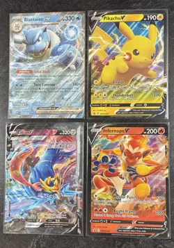 Pokemon TCG (16X) JUMBO Card Lot Charizard Victini Pikachu Greninja & More 👀 - Image 2