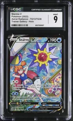 CGC 9 Starmie And 10 Espeon V Lot Pokemon Card Trainer Gallery TG13/TG30 2022 - Image 1