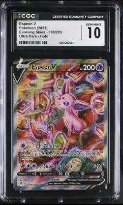 CGC 9 Starmie And 10 Espeon V Lot Pokemon Card Trainer Gallery TG13/TG30 2022 - Image 3