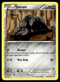 Durant 83/101 Pokemon Card Noble Victories Uncommon 70 HP Near Mint Z7 - Image 1