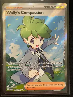 Wally's Compassion Trainer 176/132 Mega Evolution Holo Pokemon Card - Image 1