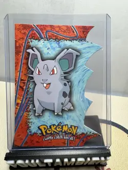 Topps Pokemon Die Cut Nidoran Card - Image 1