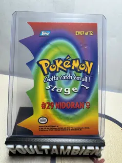 Topps Pokemon Die Cut Nidoran Card - Image 2