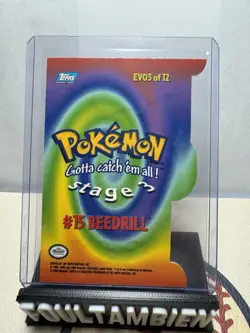 Topps Pokemon Die Cut Beedrill Card - Image 2