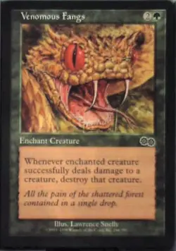 Venomous Fangs - Urza's Saga: #280, Magic: The Gathering Nm R107 - Image 1