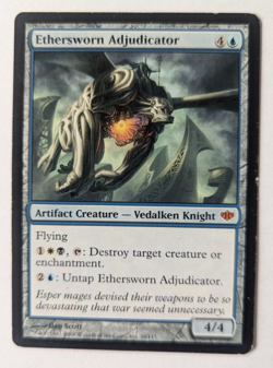 Magic Mtg Conflux Ethersworn Adjudicator moderately played - Image 1