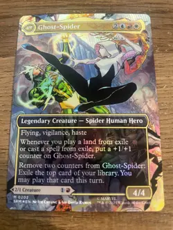 MTG Marvel's Spider-Man Gwen Stacy 0202 Foil (Borderless) NM SPM - Image 2