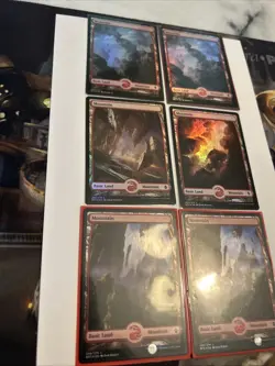 Lot of 6 FOIL Mountain - ZNR Zendikar Rising - MTG Magic FULL ART Land NM - Image 2