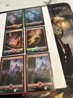 Lot of 6 FOIL Mountain - ZNR Zendikar Rising - MTG Magic FULL ART Land NM - Image 3