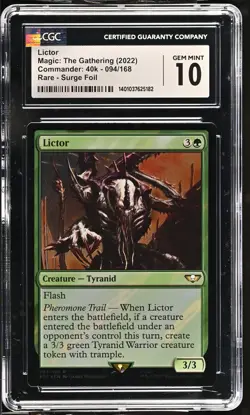 LICTOR Warhammer 40K Surge Foil Rare CGC 10 MTG [Nostalgium] - Image 1