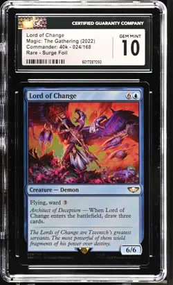 LORD OF CHANGE Warhammer 40k Surge Foil Rare CGC 10 MTG [Nostalgium] - Image 1