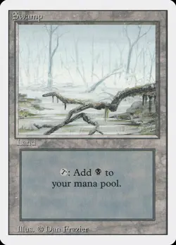12x SWAMP (low branch) Basic Lands - NM/LP - Revised Edition - SPARROW MAGIC - Image 1
