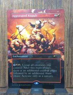 MTG🔥 Aggravated Assault (1983) (Rainbow Foil) Secret Lair Drop NEAR MINT FOIL❤ - Image 2