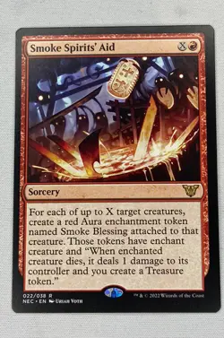MTG - Smoke Spirits' Aid - Kamigawa: Neon Dynasty Commander - NEC 022/038 - Rare - Image 1