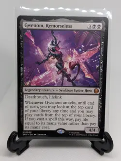 2025 Magic The Gathering MTG Gwenom, Remorseless Marvel's Spider-Man Mythic - Image 1