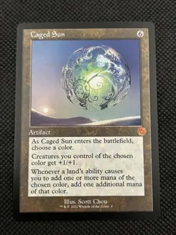 Caged Sun 9 The Brothers' War: Retro Frame Artifacts NM MTG - Image 1