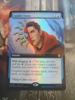 MTG Spider-Sense (Promo, Extended Art, Foil) - Marvel's Spider-Man (SPM) #0284 - Image 1