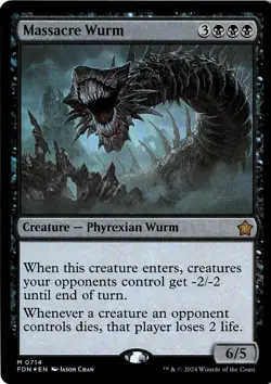 NM - Massacre Wurm M (Foil) Foundations 714 - Image 1