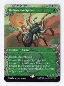 Radioactive Spider (Borderless) (Foil) 0212 (R) MTG Marvel's Spider-Man (SPM) - Image 1