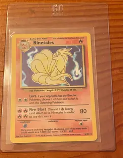 Pokemon Ninetales 12/102 Base Set Holo Rare Pokemon Card Lightly Played - Image 3