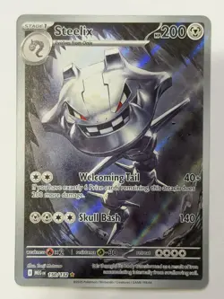 Steelix 150/132 Illustration Rare Pokemon Mega Evolution NM - Image 1
