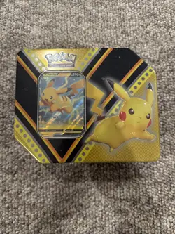 Pokemon V Powers Tin Pikachu V Factory Sealed - Image 1