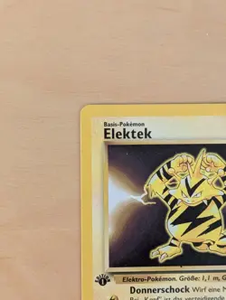 Pokemon ELEKTEK (ELECTABUZZ) German 1st Edition Base Set Rare 20/102 - Image 2