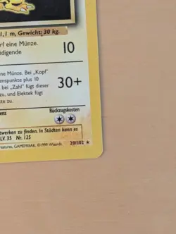 Pokemon ELEKTEK (ELECTABUZZ) German 1st Edition Base Set Rare 20/102 - Image 4