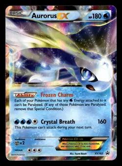 Aurorus EX XY102 Ultra Rare Black Star Promo Pokemon Card - Image 1