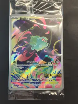 Bulbasaur 133/132 Mega Evolutions Stamped Promo Sealed Holo Pokemon - Image 1