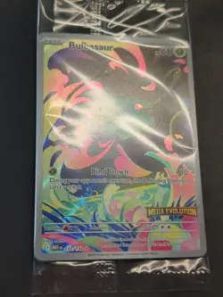 Bulbasaur 133/132 Mega Evolutions Stamped Promo Sealed Holo Pokemon - Image 2