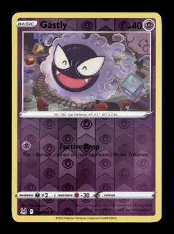Gastly Reverse Holo Common SWSH11: Lost Origin 064/196 NM Pokemon LP - Image 1
