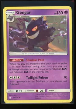 Pokemon Gengar - 70/214 - Rare NM-Mint Unbroken Bonds - Image 1