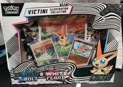 Pokemon TCG Black Bolt & White Flare Victini Illustration/Poster Collections NEW - Image 1