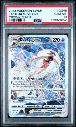 PSA 10 DEOXYS VSTAR GG46/GG70 FULL ART CROWN ZENITH POKEMON 😍 - Image 1