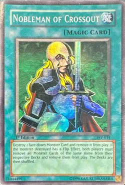 Yugioh! Nobleman of Crossout PSV-034 Super Rare Unlimited PLAYED - Image 1