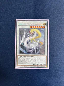 Yugioh! 1x Ancient Sacred Wyvern, LC5D-EN239, Secret Rare, 1st Edition, M/NM! - Image 1