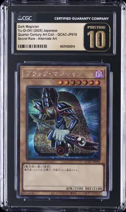 2025 YU-GI-OH! JAPANESE ALT ART #QCAC-JP018 DARK MAGICIAN CGC 10 PRISTINE - Image 1