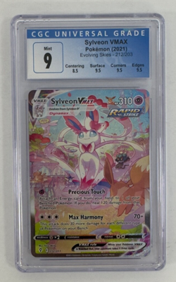 2021 Pokemon Card - Sylveon VMAX - Evolving Skies - CGC Mint 9 - Image 1