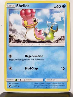 Shellos 29/111 - NM - Crimson Invasion Sun Moon Pokemon Card - $2 Flat Shipping - Image 1