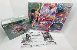 One Piece Card Learn Together Deck Set LT01 & Op-12 Booster Box + 3 Promos Engli - Image 1