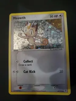 Pokemon TCG English Card ex Fire Red Leaf Green Meowth 69/112 Reverse Holo - Image 1
