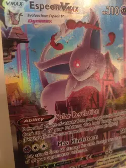*Custom-made*HighQuality, Espeon Vmax #270,Textured Holo"Display Card" - Image 3