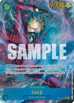One Piece Card Game CCG TCG Sanji OP06-119 SEC Alternate Alt Art Eng - Image 1