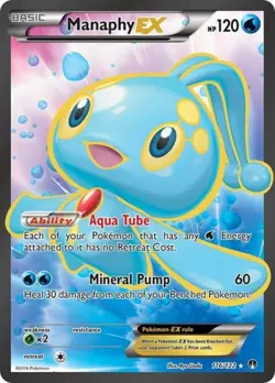 Pokemon Manaphy EX (Full Art) LP 1st Edition Normal XY - BREAKpoint - Image 1