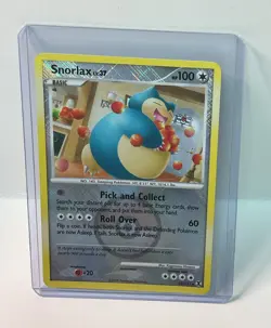 Snorlax 33/111 Rising Rivals Crosshatch Pokemon League Promo Card - Image 1